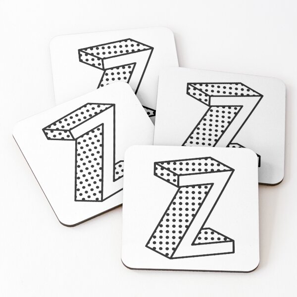 Item preview, 3D Ben Day Dot Isometric Letter Z designed and sold by murialbezanson.