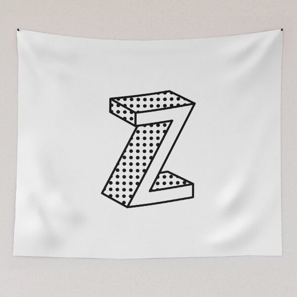 Item preview, 3D Ben Day Dot Isometric Letter Z designed and sold by murialbezanson.