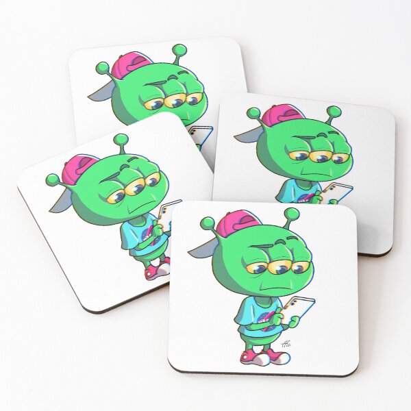 Item preview, Alien Using Cell Phone 2 designed and sold by MetroidMcKayArt.