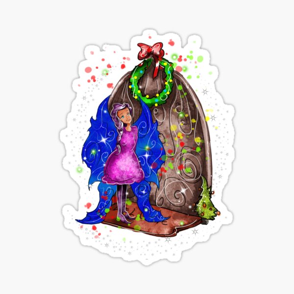 Hollydays Shimmer The Seasonal Door Fairy™ Sticker