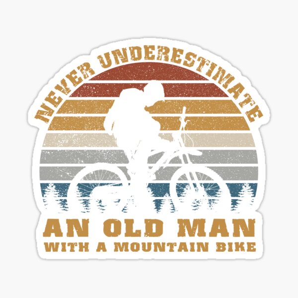 Item preview, Never Underestimate An Old Man With A Mountain Bike designed and sold by Smart doc.