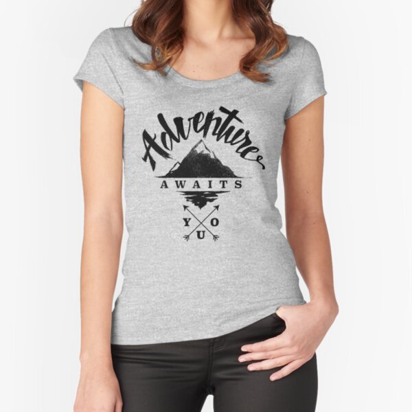 Item preview, Adventure Awaits You - Cool Outdoor Shirt-Design designed and sold by Sebastian Stadler.
