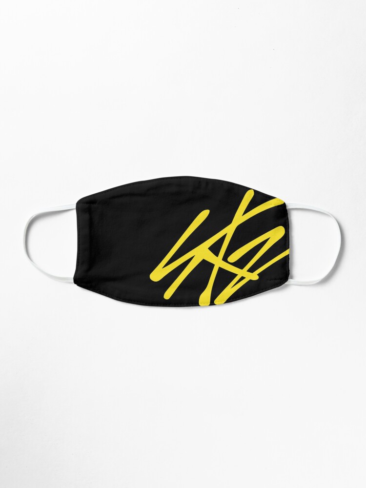 Download Stray Kids Logo Yellow Colored Mask By Skzlyrics Redbubble PSD Mockup Templates