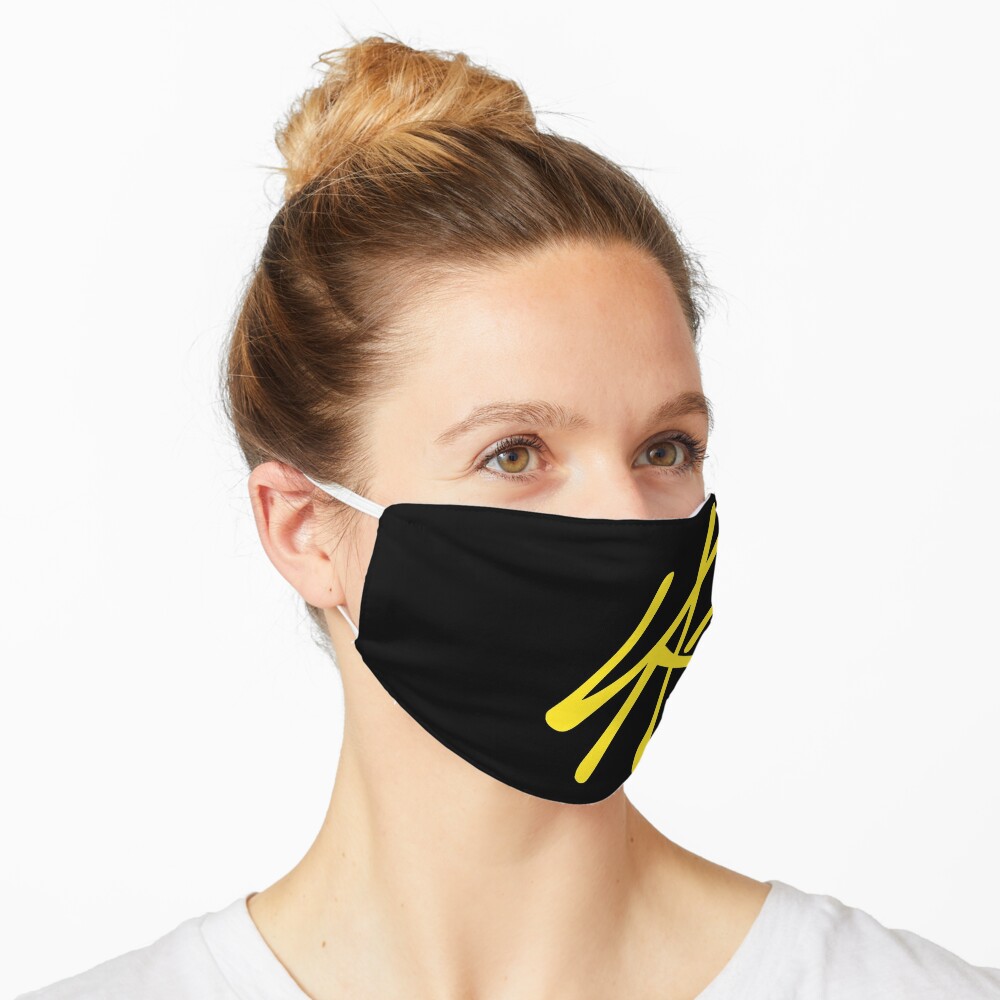 Download Stray Kids Logo Yellow Colored Mask By Skzlyrics Redbubble Yellowimages Mockups