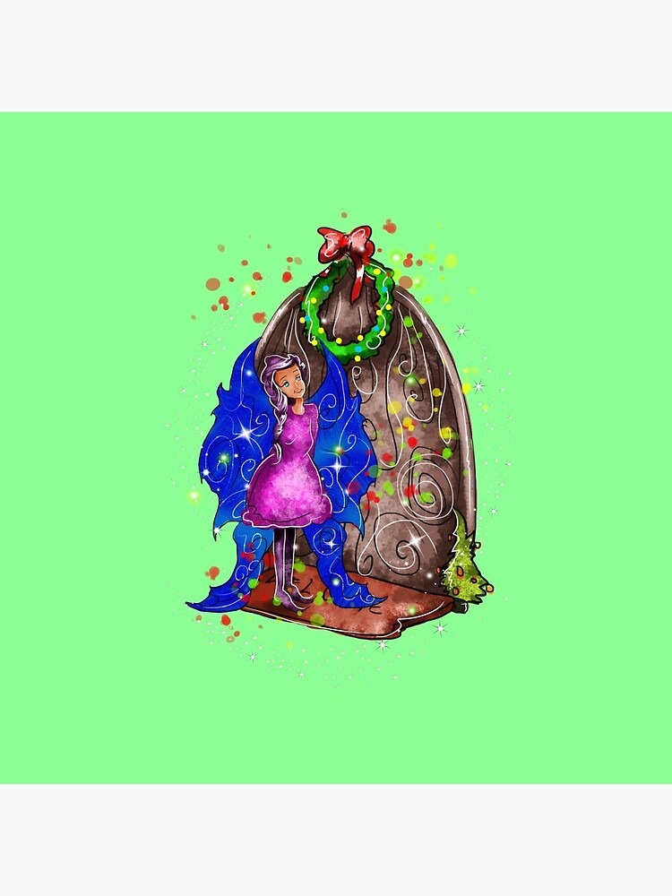 Thumbnail 3 of 3, Pin, Hollydays Shimmer The Seasonal Door Fairy™ designed and sold by TeelieTurner.