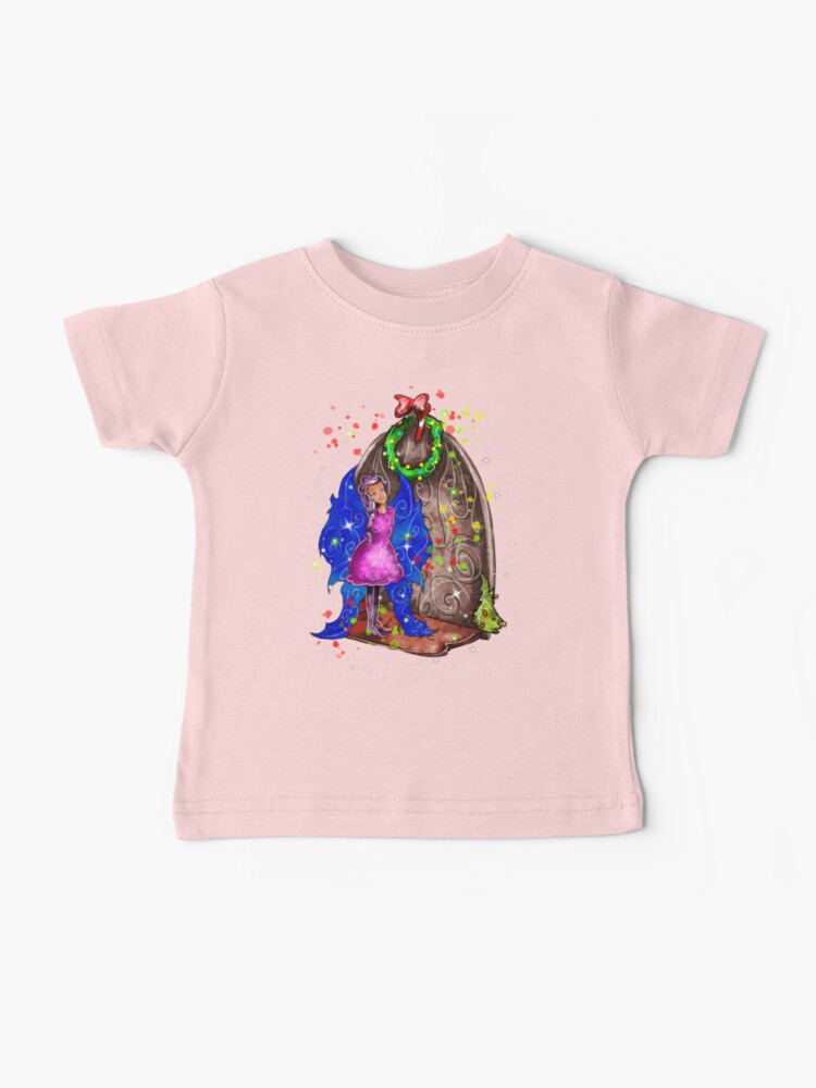 Thumbnail 1 of 2, Baby T-Shirt, Hollydays Shimmer The Seasonal Door Fairy™ designed and sold by TeelieTurner.