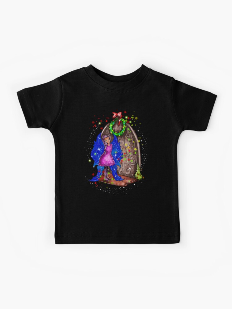 Thumbnail 1 of 2, Kids T-Shirt, Hollydays Shimmer The Seasonal Door Fairy™ designed and sold by TeelieTurner.