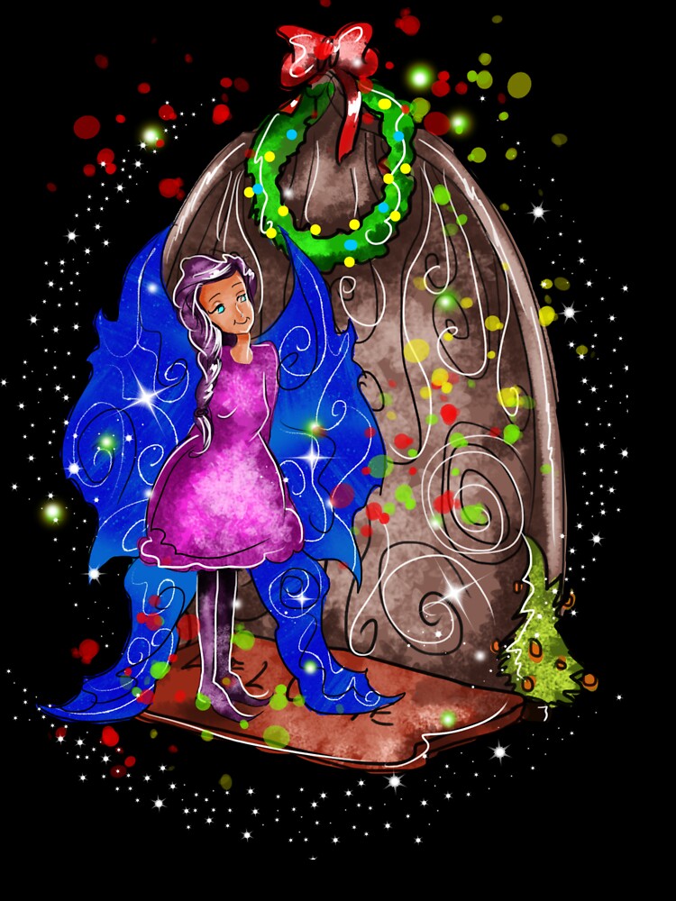 Thumbnail 2 of 2, Kids T-Shirt, Hollydays Shimmer The Seasonal Door Fairy™ designed and sold by TeelieTurner.