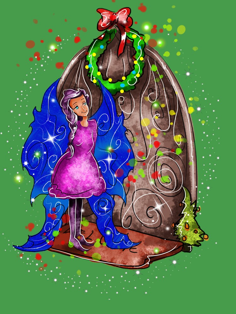 Thumbnail 2 of 2, Kids T-Shirt, Hollydays Shimmer The Seasonal Door Fairy™ designed and sold by TeelieTurner.