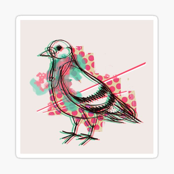 Party Pigeon Sticker