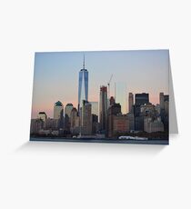 Skyline Lower Manhattan Greeting Card