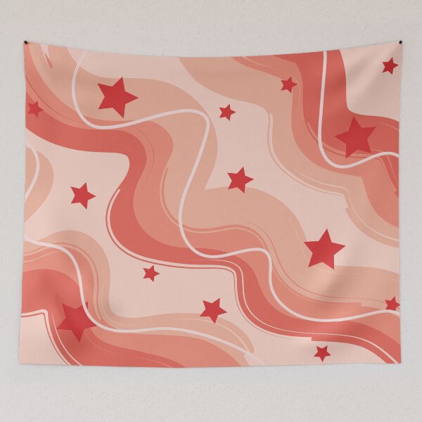 Item preview, abstract groovy stars tapestry designed and sold by gooddaygraphix.