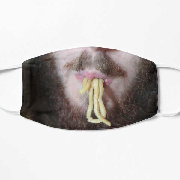Man Eating Noodle Face Mask