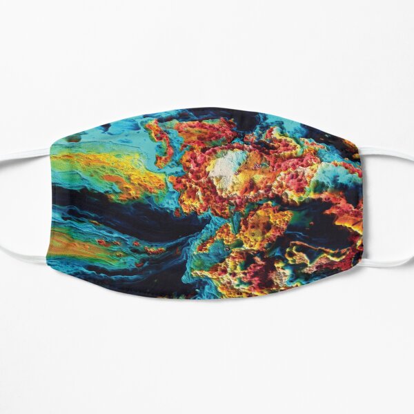 3D Colorful Paint Texture Abstract Art Mask