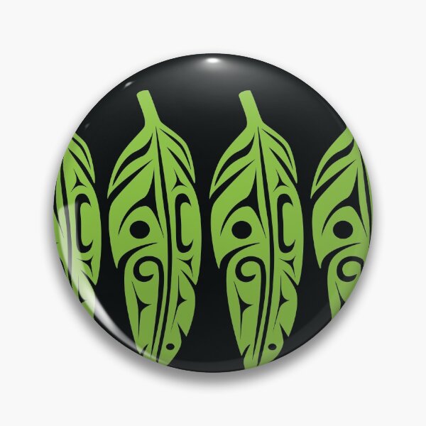 Item preview, Feathers - Lime Green on Black designed and sold by Lou-ann Neel.