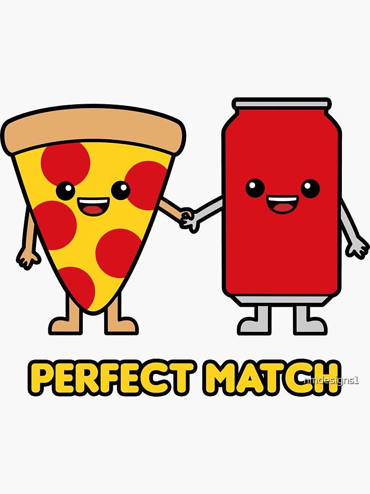 Best Friends Pizza Sticker by nmdesigns1