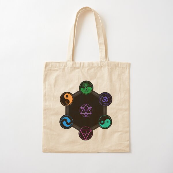 The 7 Universal Principles of Alchemy - Shee Symbols Cotton Tote Bag