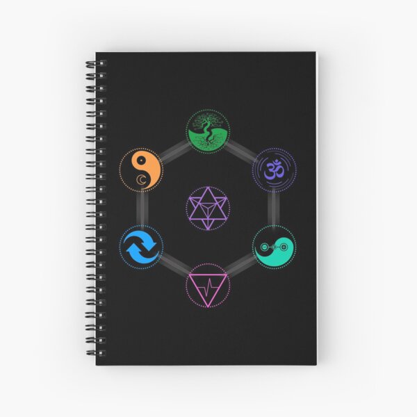 The 7 Universal Principles of Alchemy - Shee Symbols Spiral Notebook