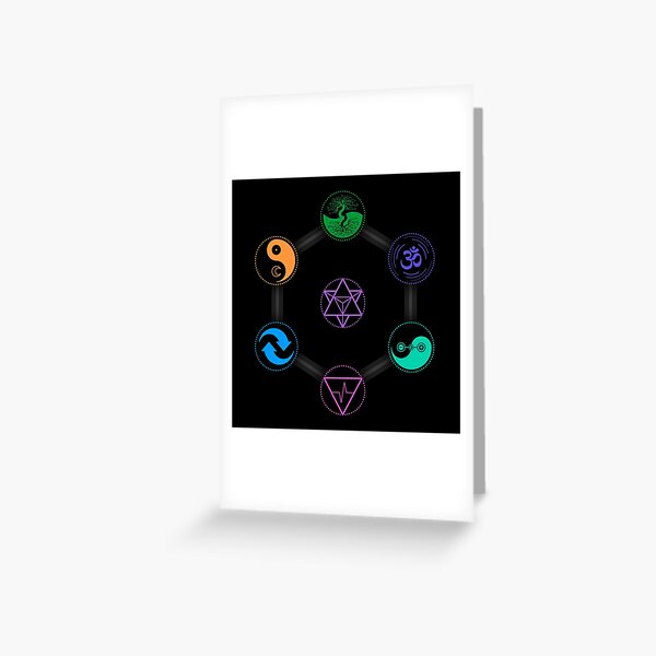 The 7 Universal Principles of Alchemy - Shee Symbols Greeting Card
