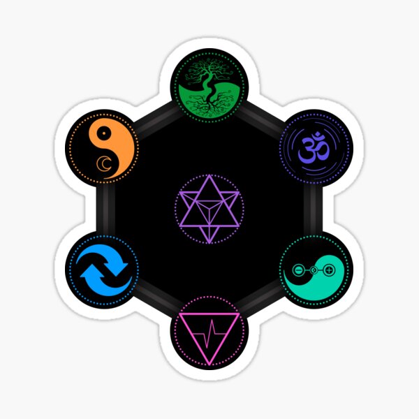 The 7 Universal Principles of Alchemy - Shee Symbols Sticker
