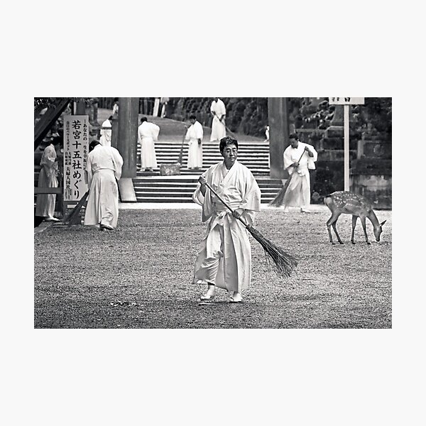 Monks working Photographic Print