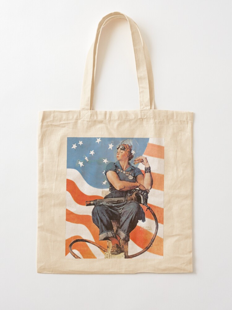 rosie the riveter tote bag