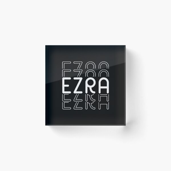 Item preview, Name Ezra in Black and White Style designed and sold by Time-is-Money.