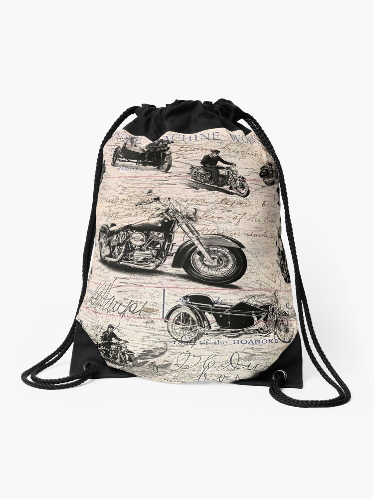 harley davidson drawstring backpack
