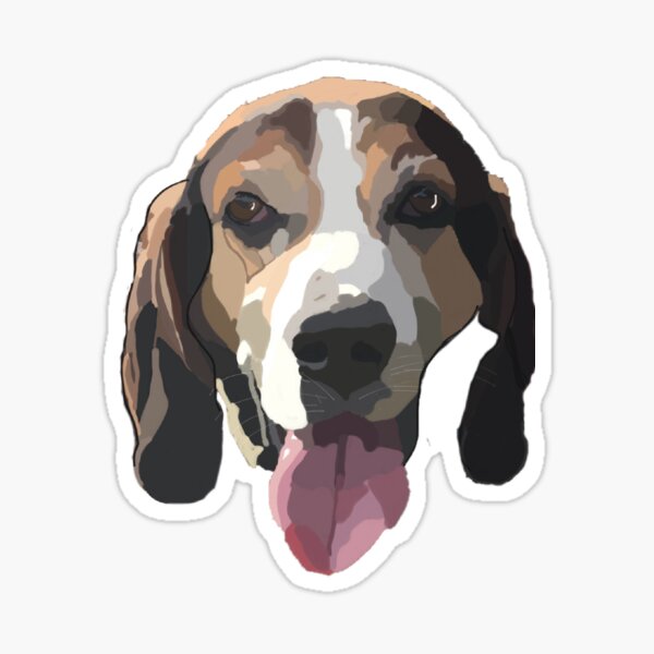 Treeing walker coonhound Sticker