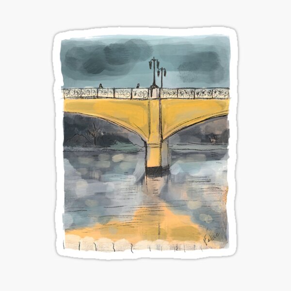 Morrell Bridge, South Yarra - Melbourne Sticker