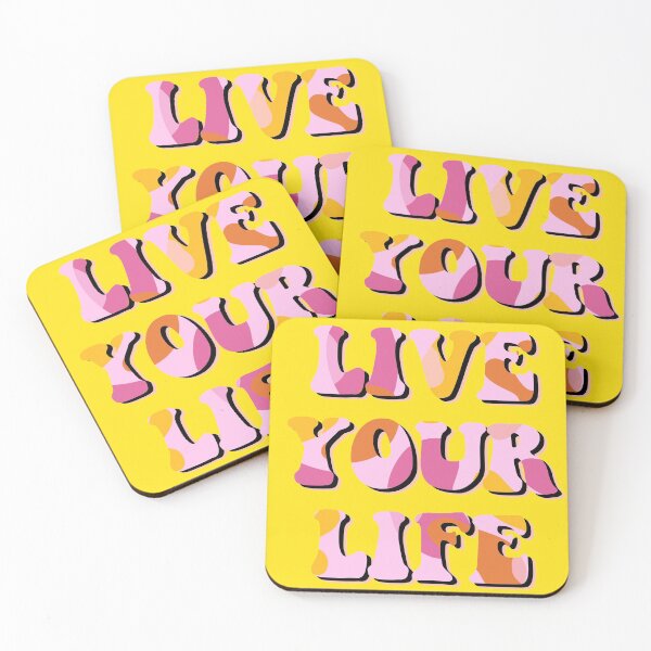 Item preview, Live Your Life- Retro Pink designed and sold by bethanygwilson.