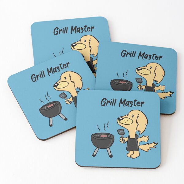 Item preview, Grill Master Golden Retriever designed and sold by RoserinArt.