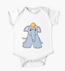 elephant cute animal One Piece - Short Sleeve