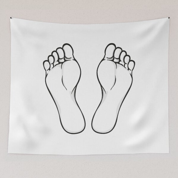 Item preview, Illustration of body part, plant or sole of right foot, artline. Ideal for catalogs, information and institutional material designed and sold by LucianoCosmo.
