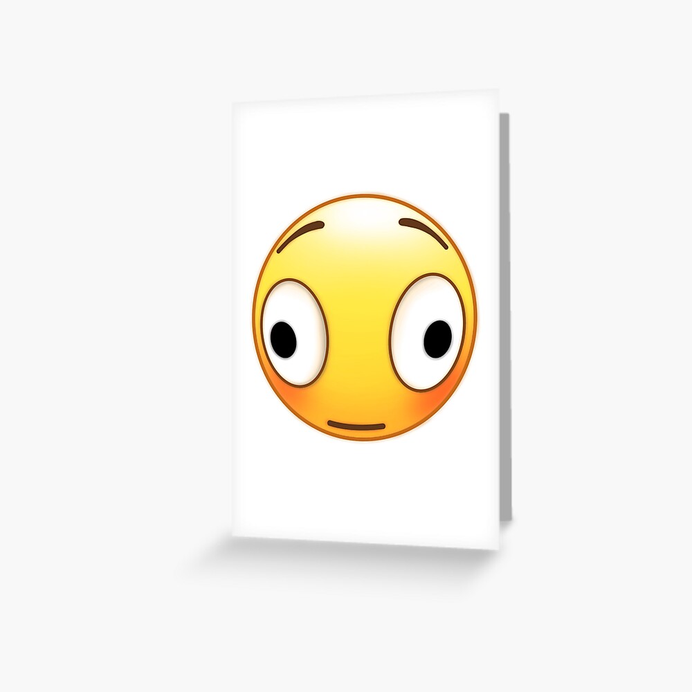 "Cursed Emoji O_O" Greeting Card for Sale by Bearzaar Redbubble