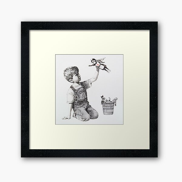Game Changer - Banksy Framed Art Print