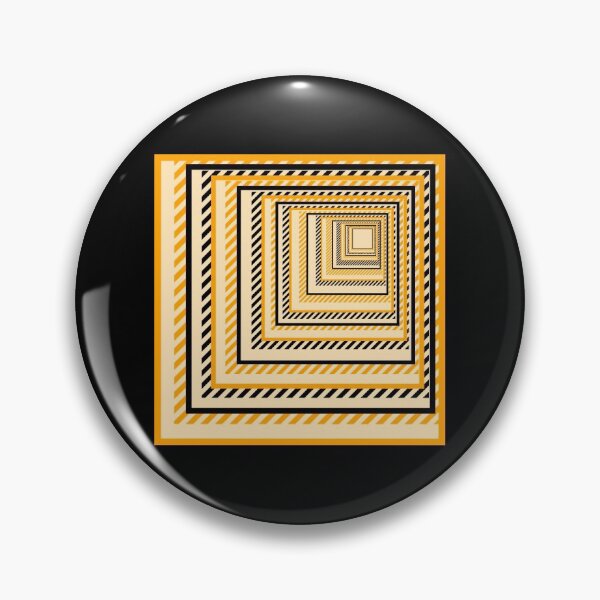 Item preview, Orange and black square tunnel with black and orange shaded lines and an end in sight designed and sold by AnnaBBS.
