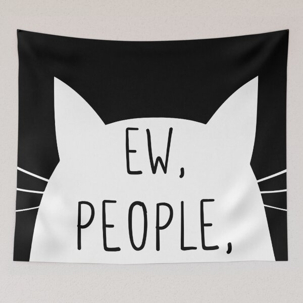 Item preview, ew people balck cat sarcasm people ew shy designed and sold by ELmezz.