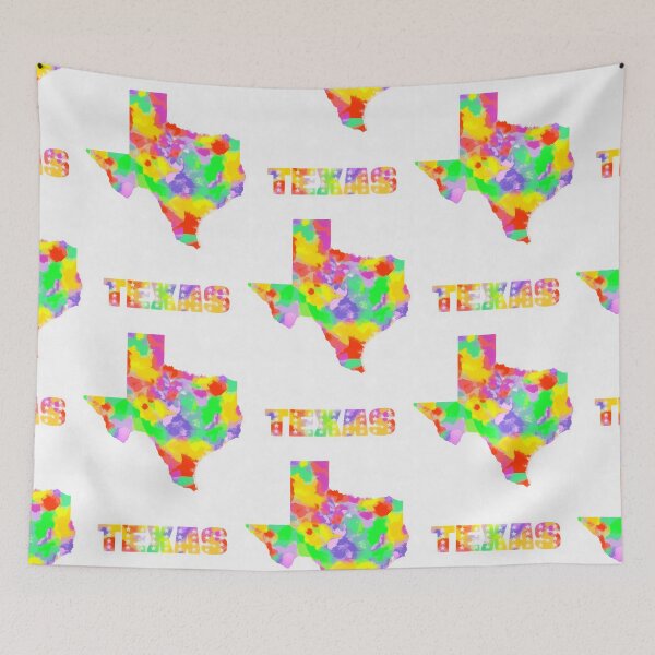 Item preview, Texas Map Pop art On White designed and sold by etkata4.