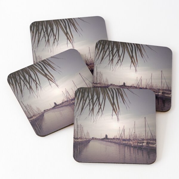 Item preview, Harbor and palm escape (LGM photo worked on sun clouds) designed and sold by NatureNature.