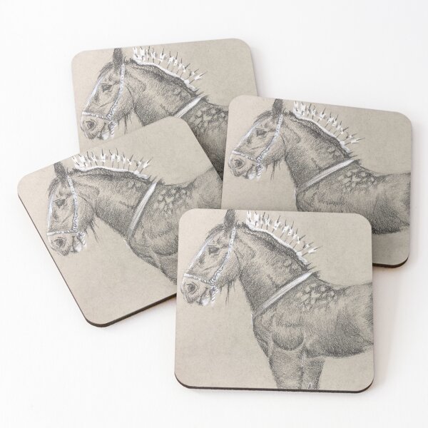 Item preview, Dapple Grey Shire Horse designed and sold by panther-star.