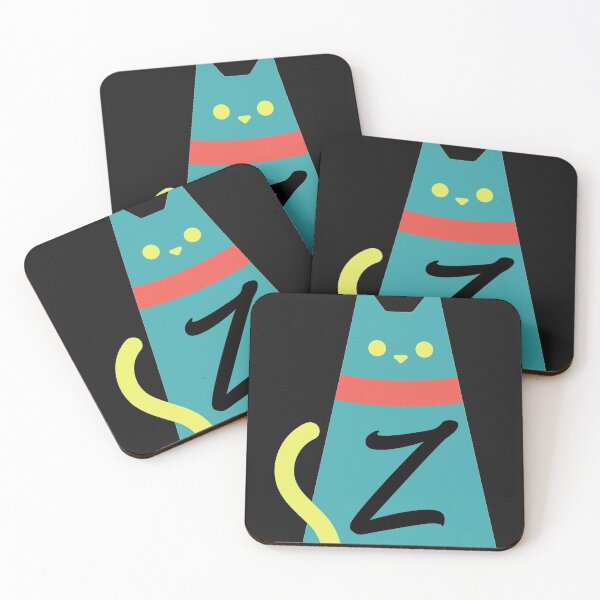 Item preview,  Alphabet  initial Letter Z  and black,red and yellow  cat designed and sold by dygo1986.
