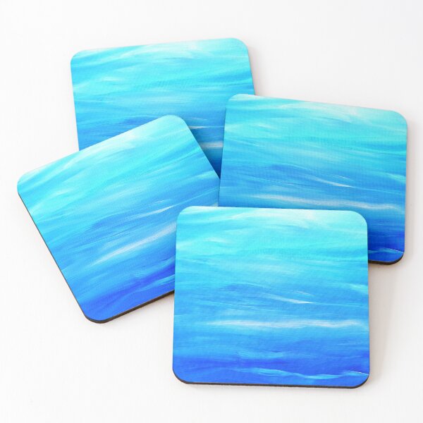 Item preview, Ocean blue underwater abstract sea designed and sold by Kirsty  Barlow.