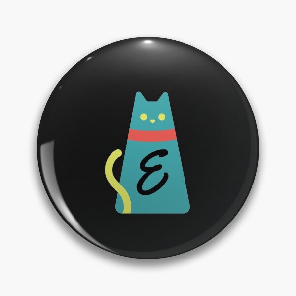 Item preview,  Alphabet  initial Letter E  and black,red and yellow  cat designed and sold by dygo1986.