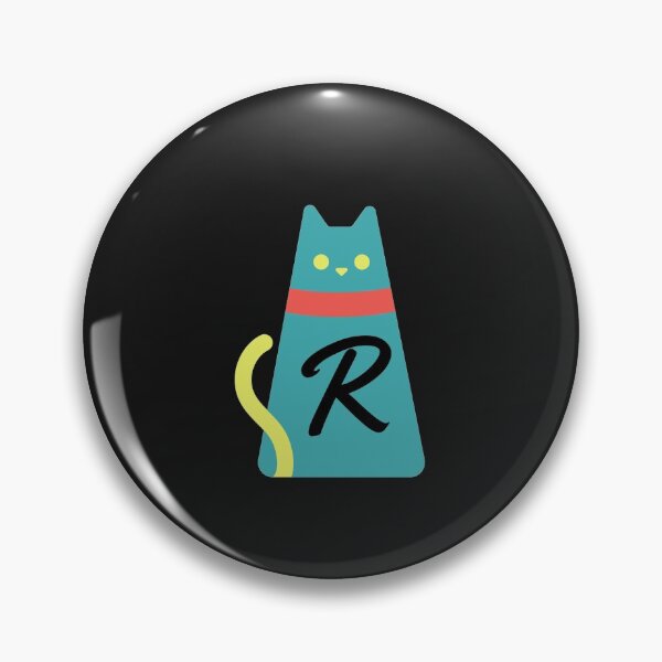 Item preview,  Alphabet  initial Letter R  and black,red and yellow  cat designed and sold by dygo1986.
