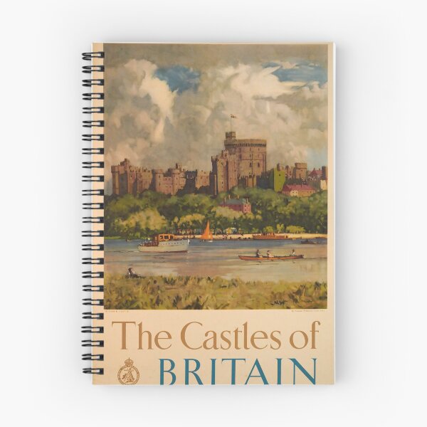 Artikelvorschau, The Castles of Britain vintage travel poster entworfen und verkauft von stickart-marek.