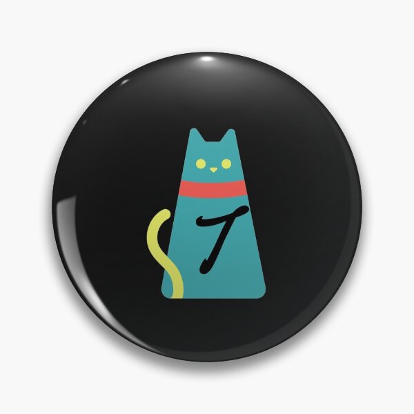 Item preview,  Alphabet  initial Letter T  and black,red and yellow  cat designed and sold by dygo1986.