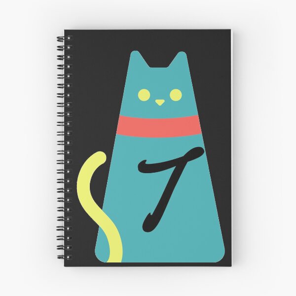 Item preview,  Alphabet  initial Letter T  and black,red and yellow  cat designed and sold by dygo1986.