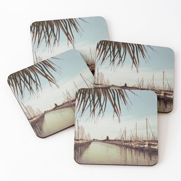 Item preview, Harbor and palm escape (LGM photo worked nostalgically) designed and sold by NatureNature.