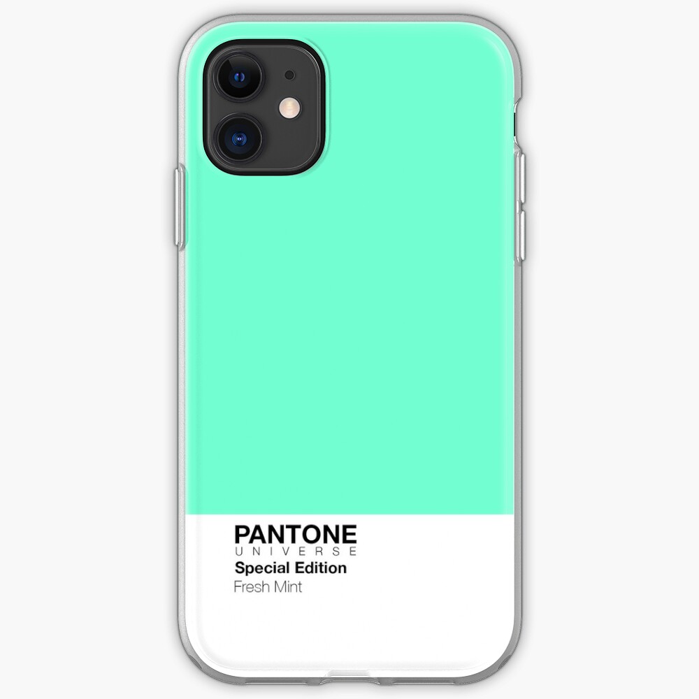 "PANTONE + Fresh Mint Cases!" iPhone Case & Cover by nicolesartstuff